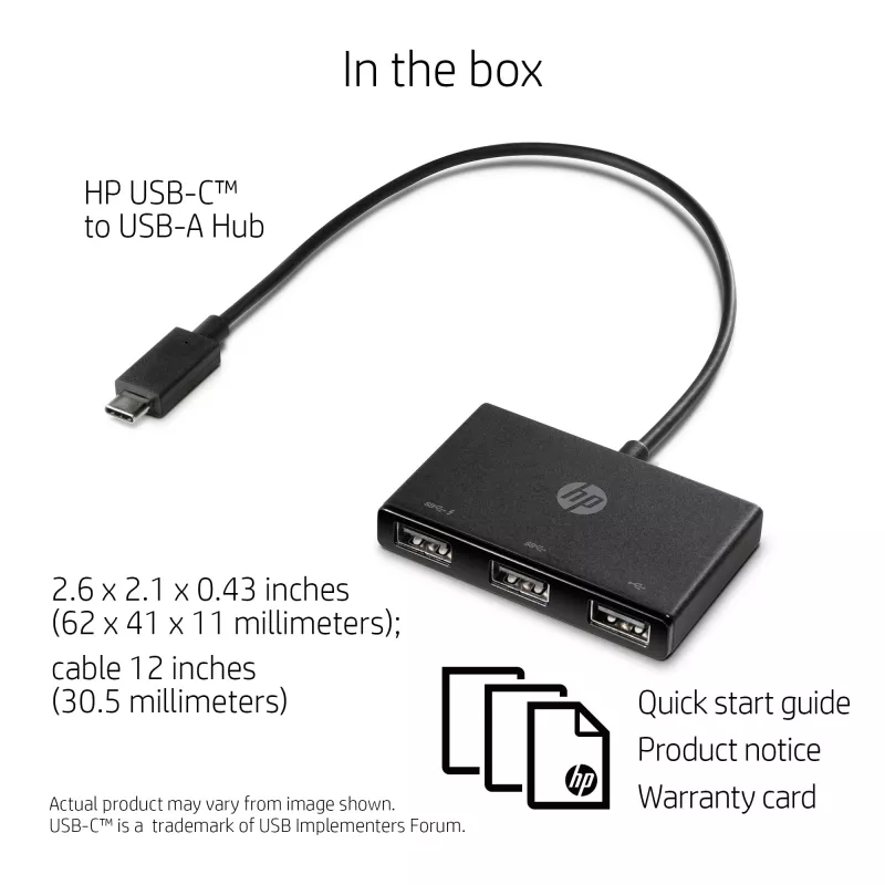 HP hub da USB-C a USB-A