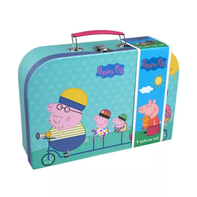 Barbo Toys Peppa Pig valigetta set da 3 pezzi assortiti multicolore bambino/bambina borsa a botte