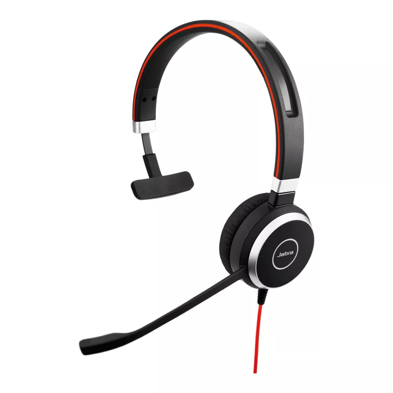 Jabra Evolve 40 MS, mono, USB-C, con filo, ufficio/call center, 20 - 20000 Hz, 142,5 g, cuffie, nero