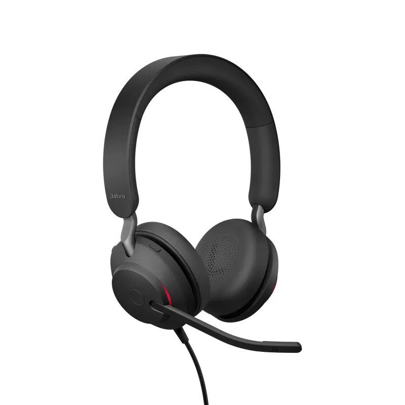 Jabra Evolve2 40 USB-C, UC stereo, con filo, ufficio/call center, 20 - 20000 Hz, 188 g, cuffie, nero