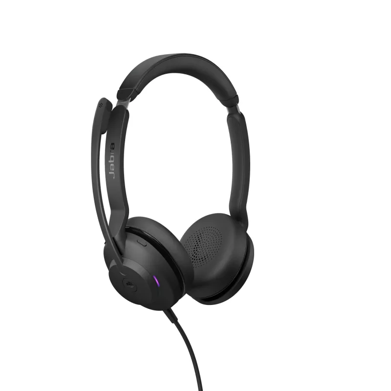 Jabra Evolve2 30 USB-C, MS stereo, con filo, ufficio/call center, 20 – 20000 Hz, 125 g, cuffie, nero