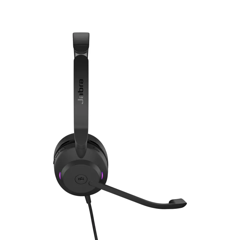 Jabra Evolve2 30 USB-C, MS stereo, con filo, ufficio/call center, 20 – 20000 Hz, 125 g, cuffie, nero