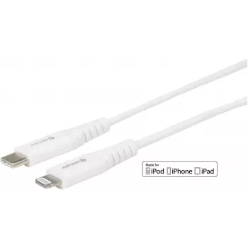 eSTUFF ES602101 cavo Lightning 1 m bianco