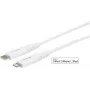 eSTUFF ES602101 cavo Lightning 1 m bianco