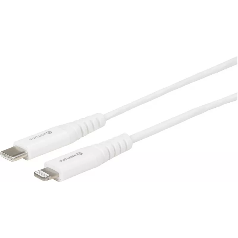 eSTUFF ES602101 cavo Lightning 1 m bianco