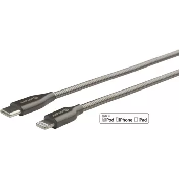 eSTUFF ES602160 cavo Lightning 1 m acciaio inox