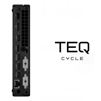 Teqcycle Lenovo ThinkCentre M70q Intel® Core™ i5 i5-10400T 16 GB DDR4-SDRAM 256 GB SSD Windows 11 Pro mini PC nero