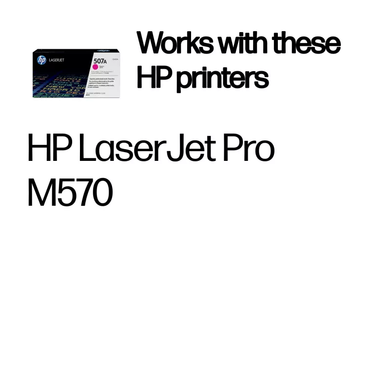 HP 507A magenta cartuccia toner LaserJet originale, 6000 pagine, magenta, 1 pz.