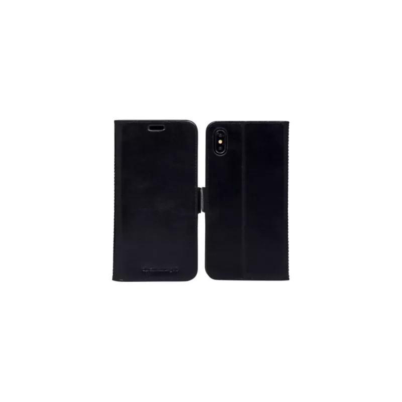 Custodia Folio dbramante1928 iPhone Xs Max nero con stand da tavolo