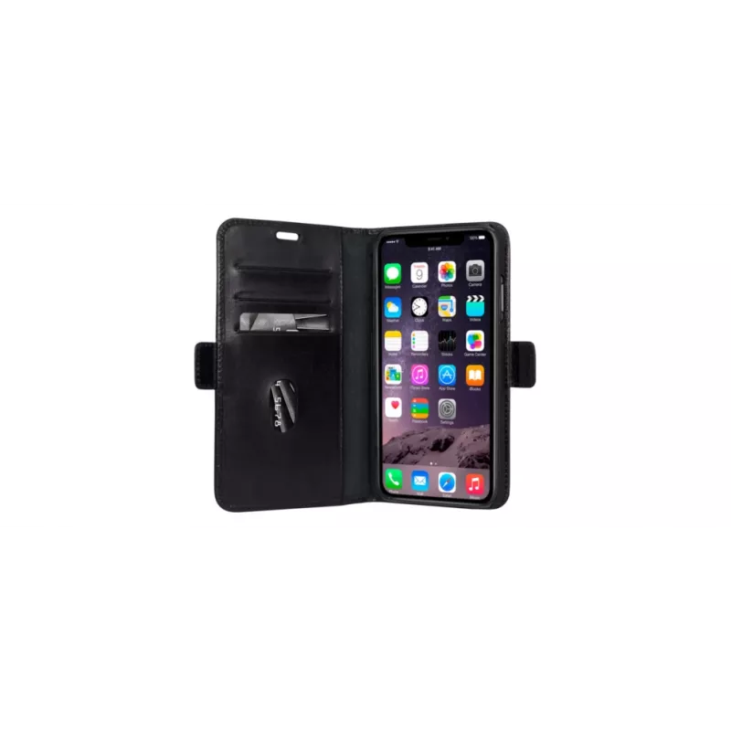 Custodia Folio dbramante1928 iPhone Xs Max nero con stand da tavolo