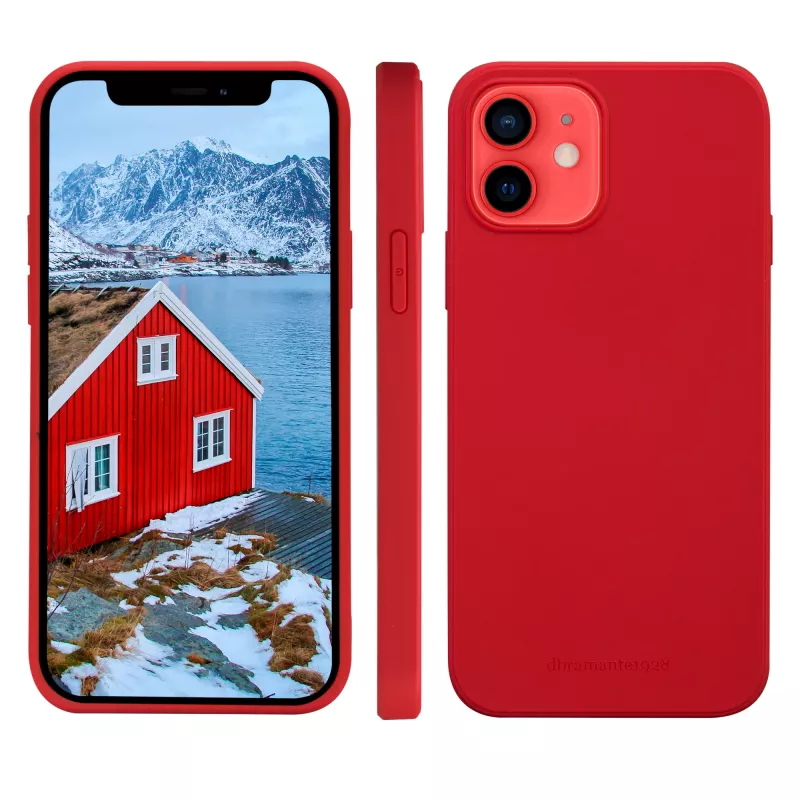 Custodia in pelle dbramante1928 Greenland per iPhone 12 mini — rosso, compatibile con 5,4