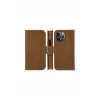 Custodia portafoglio dbramante1928 Lynge per iPhone 13 Pro Max – Tan, 3 vani per carte, schermo da 6,7