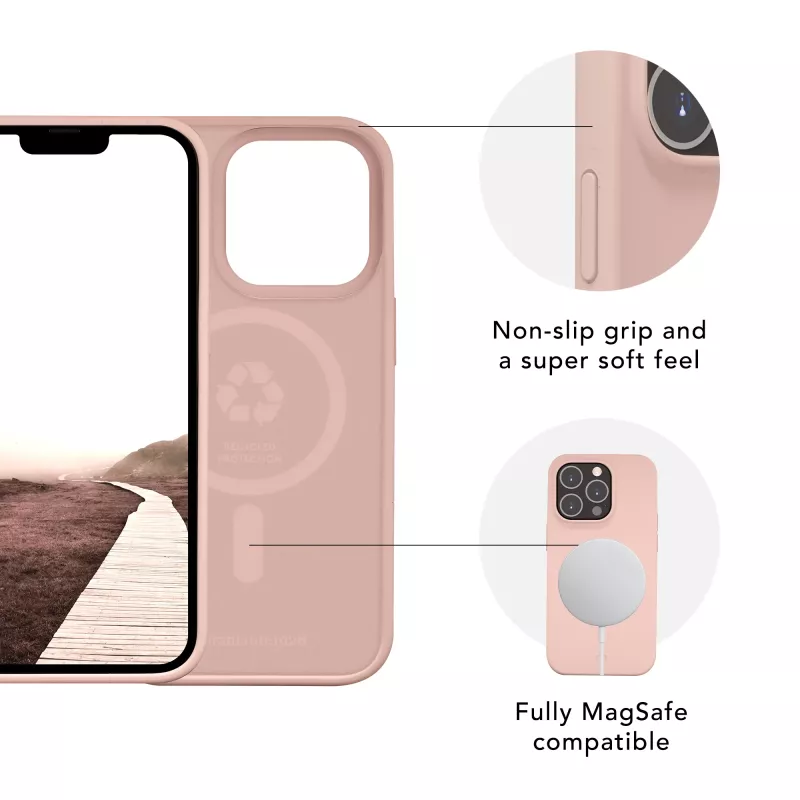 Cover dbramante1928 Monaco iPhone 12/12 Pro Pink Sand