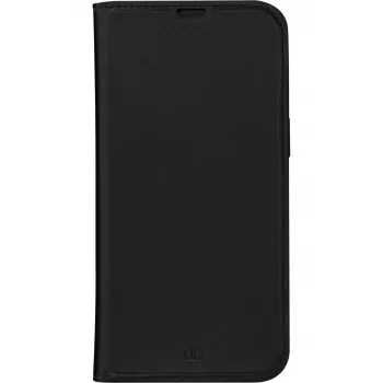 Custodia a libro per telefono dbramante1928 Oslo per iPhone 14 Pro Max — nero, 3 vani per carte, supporto da tavolo, compatibile con 6,7