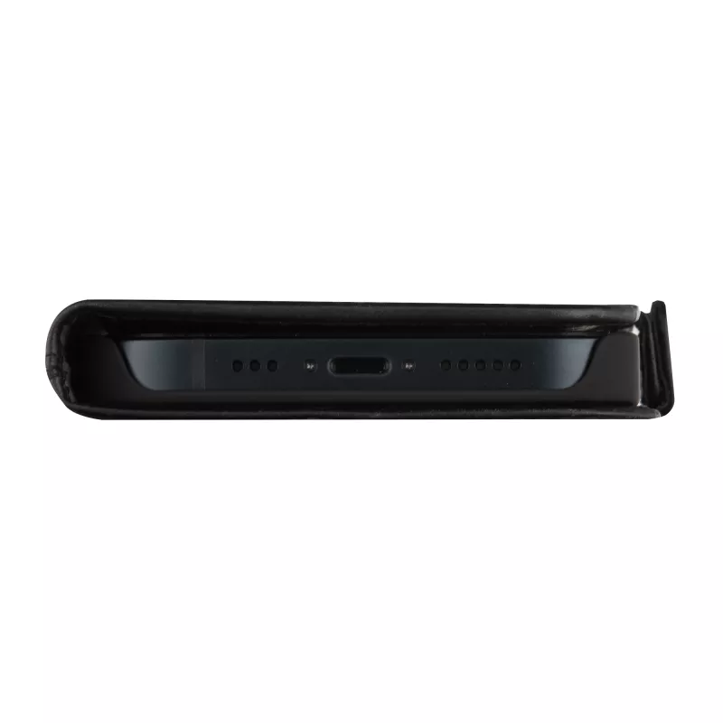 Custodia a libro dbramante1928 Copenhagen per iPhone 15 Plus – nero, 3 vani per carte
