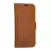 Custodia a libro per telefono dbramante1928 Copenhagen per iPhone 15 Pro – Tan, 3 vani per carte, monocolore marrone