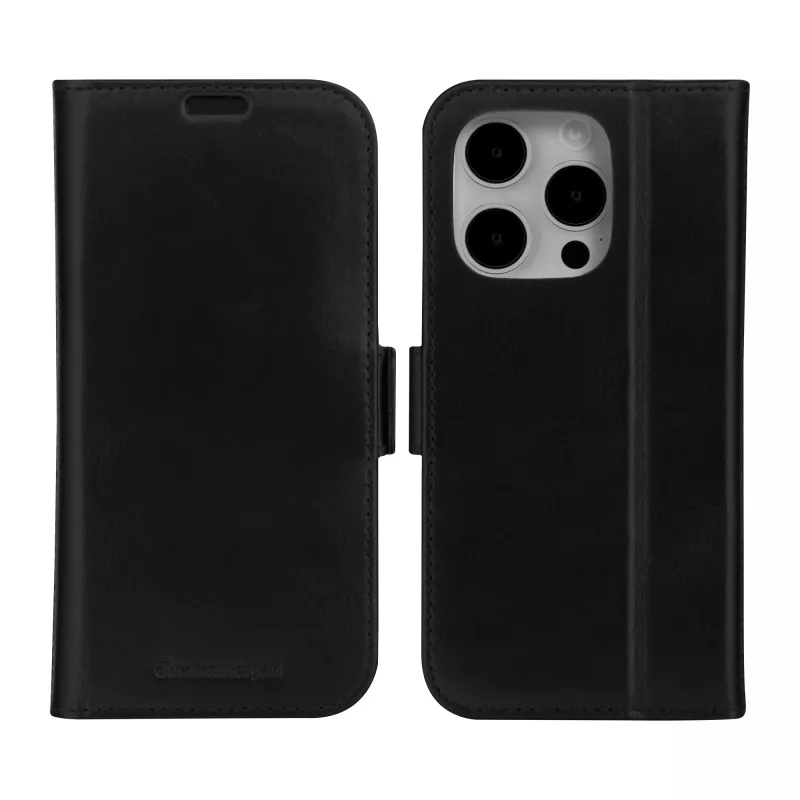 Custodia a libro dbramante1928 iPhone 15 Pro Max nero 3 scomparti per carte