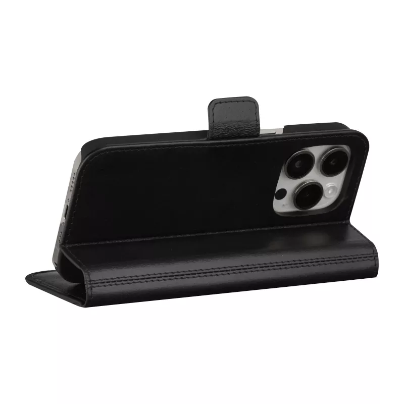 Custodia a libro dbramante1928 iPhone 15 Pro Max nero 3 scomparti per carte