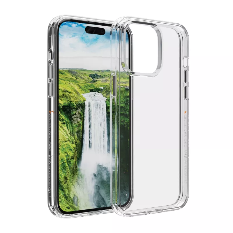 Custodia protettiva dbramante1928 Iceland Ultra D3O per iPhone 15 Pro — trasparente, case trasparente