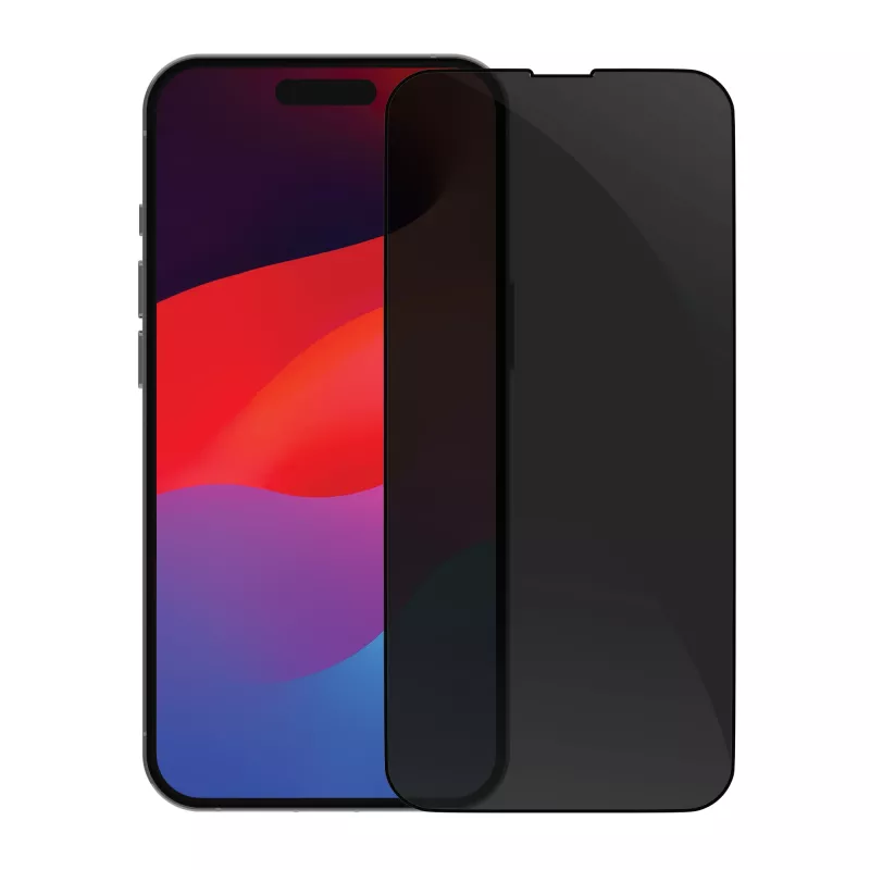 Pellicola protettiva per display dbramante eco-shield per iPhone 15 Pro — Privacy, 0,565 mm, 74,8×158,2 mm
