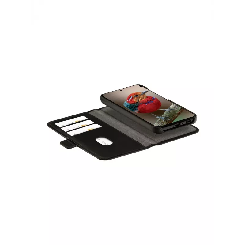 Custodia portafoglio dbramante1928 Galaxy S23 FE nero 3 scomparti per carte