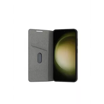 Custodia per cellulare dbramante1928 Bergen per Samsung Galaxy S24, pelle e plastica riciclata, compatibile con display 6,2 pollici, nero