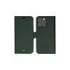 Custodia portafoglio dbramante1928 New York per iPhone 14 Pro Max, verde, 3 scomparti per carte, compatibile con 6,7