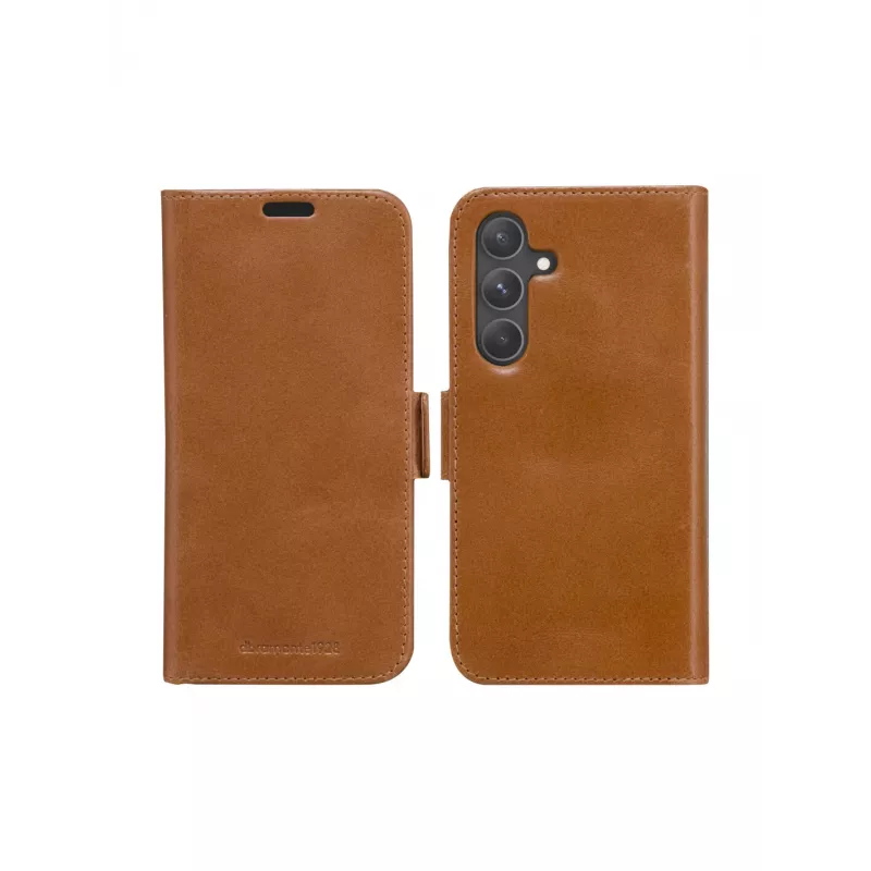 Custodia portafoglio dbramante1928 Lynge per Samsung Galaxy S24+ — pelle, Tan, 6,7