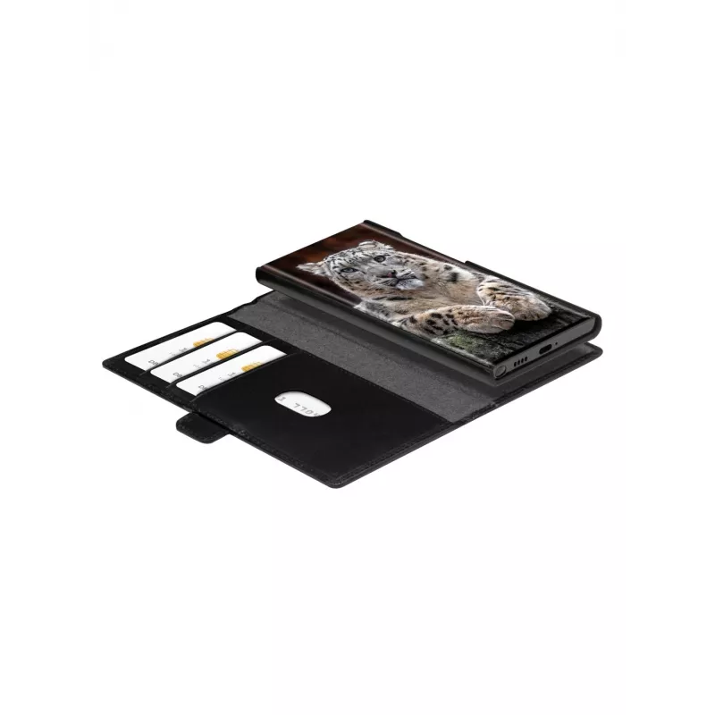 Custodia portafoglio dbramante1928 Galaxy S24 Ultra nero 3 scomparti per carte