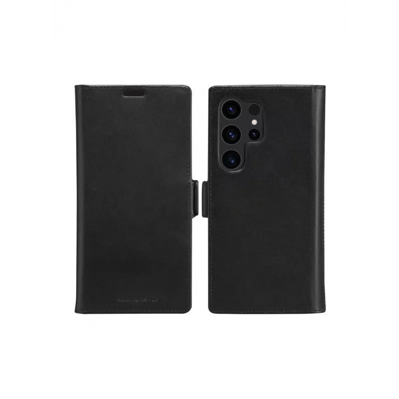 Custodia portafoglio dbramante1928 Galaxy S24 Ultra nero 3 scomparti per carte