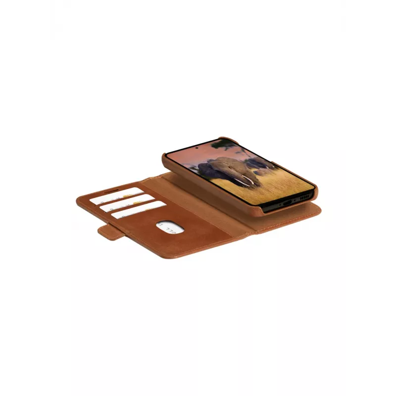 Custodia portafoglio dbramante1928 Lynge per Samsung Galaxy S24 Ultra — pelle, Tan, 6,8