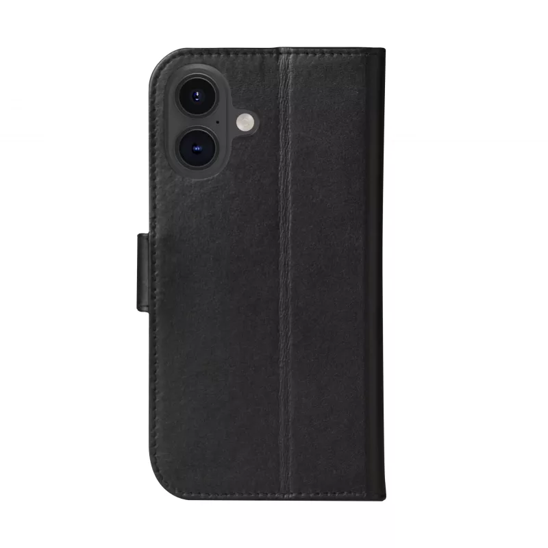 Custodia folio dbramante1928 iPhone 16 nero 3 scomparti per carte