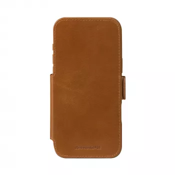 dbramante1928 Copenhagen Custodia a libro in pelle granulata per iPhone 17 Pro Max, tan