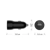 Caricabatterie da auto dbramante re-charge USB-A 18W – 12–24V, 1× USB-A, Nero
