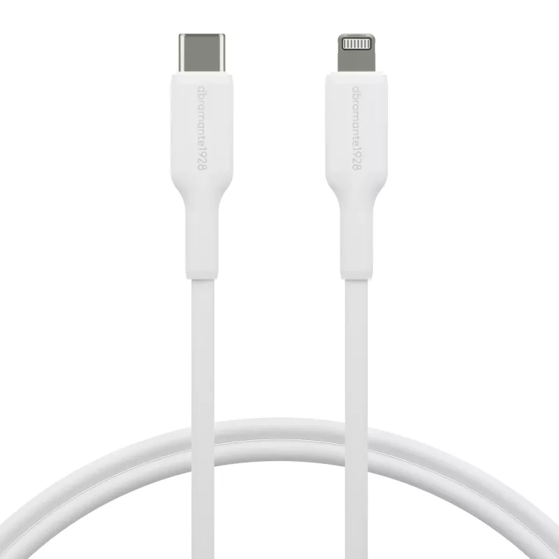 dbramante1928 re-charge - Cavo 1 m USB-C a Lightning - W, 1 m, USB C, USB 2.0, 0,48 Gbit/s, Bianco
