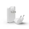 dbramante dbramante1928 Pro EU/US caricabatterie slim — USB-C 20 W + USB-A 18 W, Bianco, AC per interni