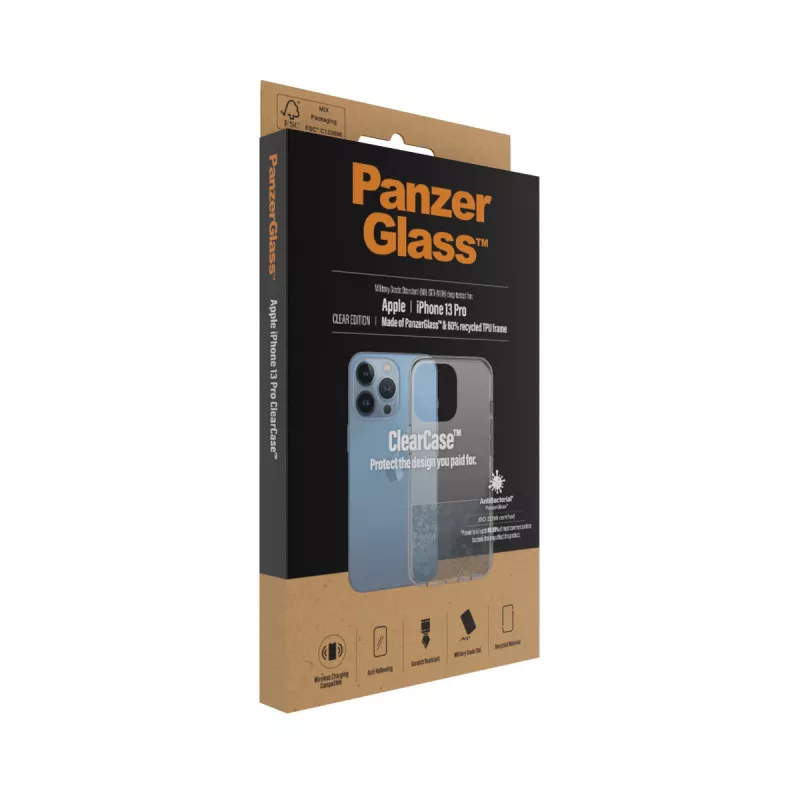 PanzerGlass ® ClearCase iPhone 13 Pro, Copertura, Apple, Apple - iPhone 13 Pro, Trasparente