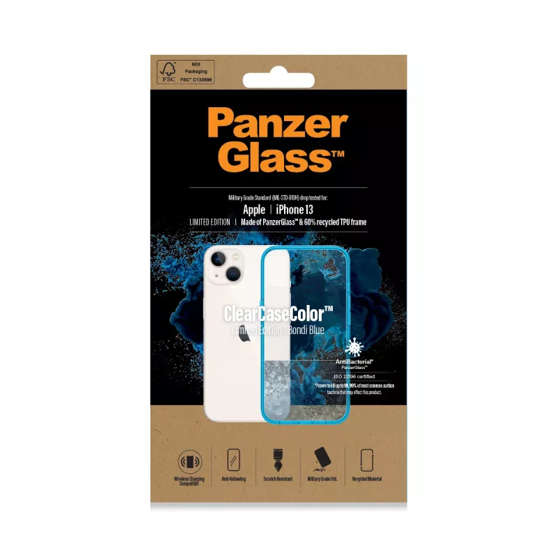Custodia ClearCaseColor PanzerGlass Apple iPhone 13 Bondie Blue