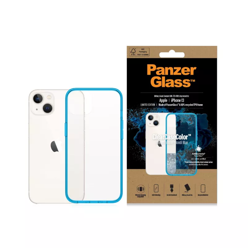 Custodia ClearCaseColor PanzerGlass Apple iPhone 13 Bondie Blue