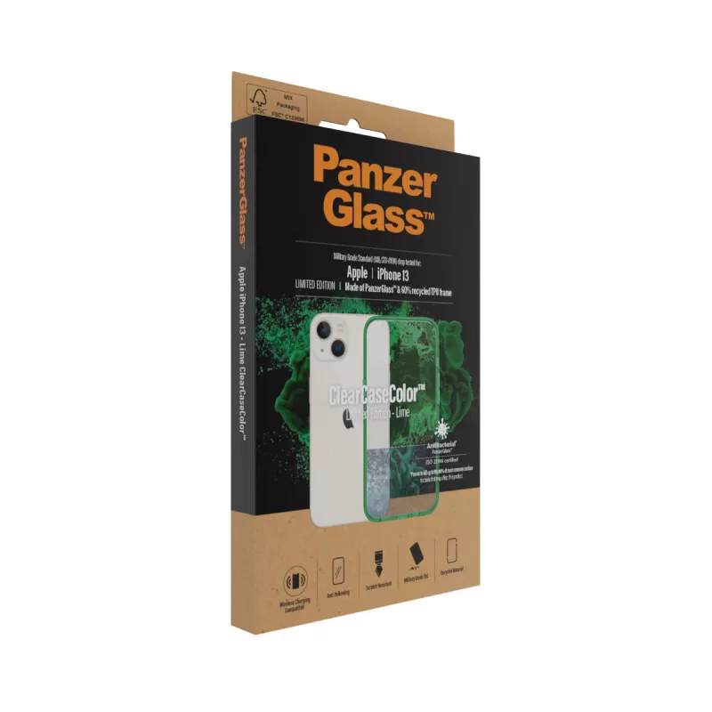 Custodia ClearCaseColor PanzerGlass Apple iPhone 13 Lime 0334