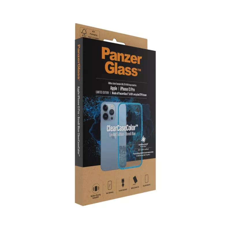 Custodia PanzerGlass ClearCaseColor iPhone 13 Pro Bondie Blue
