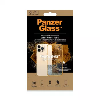 Custodia protettiva ClearCaseColor PanzerGlass per iPhone 13 Pro Max 6,7 pollici – PET e vetro temperato, arancione