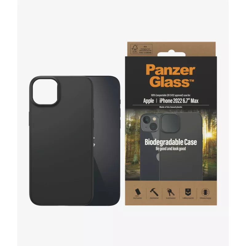 Custodia per cellulare PanzerGlass biodegradabile 17 cm (6,7 pollici)