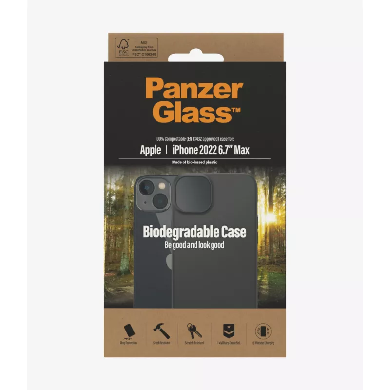 Custodia per cellulare PanzerGlass biodegradabile 17 cm (6,7 pollici)