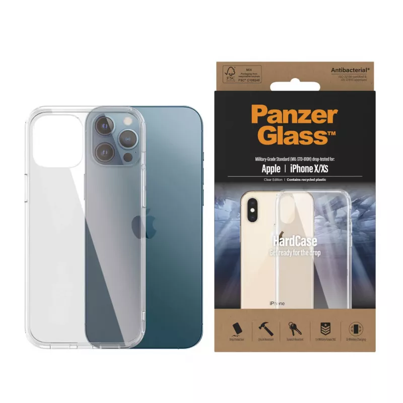 PanzerGlass ® HardCase trasparente iPhone 12 Pro Max, custodia, Apple, Apple - iPhone 12 Pro Max, trasparente
