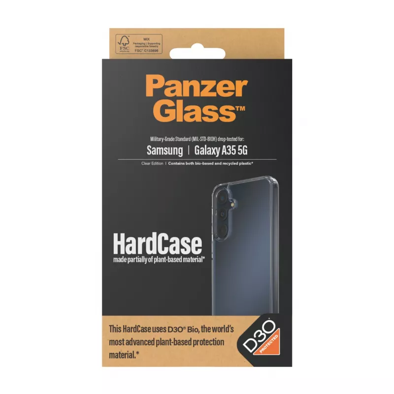 PanzerGlass® HardCase trasparente con D3O® Samsung Galaxy A35 5G
