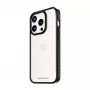 PanzerGlass ® ClearCase trasparente con cornice nera e D3O® per iPhone 15 Pro
