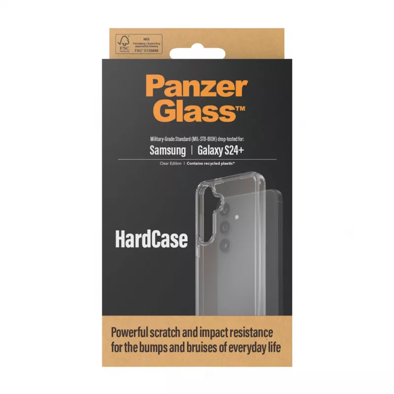 PanzerGlass ® HardCase trasparente Samsung Galaxy S24+, custodia, Samsung, Samsung - Galaxy S24 Plus, trasparente