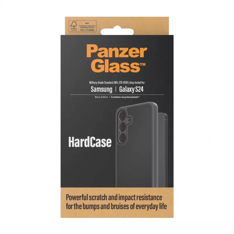 PanzerGlass ® HardCase nero Samsung Galaxy S24, custodia, Samsung, Samsung - Galaxy S24, nero
