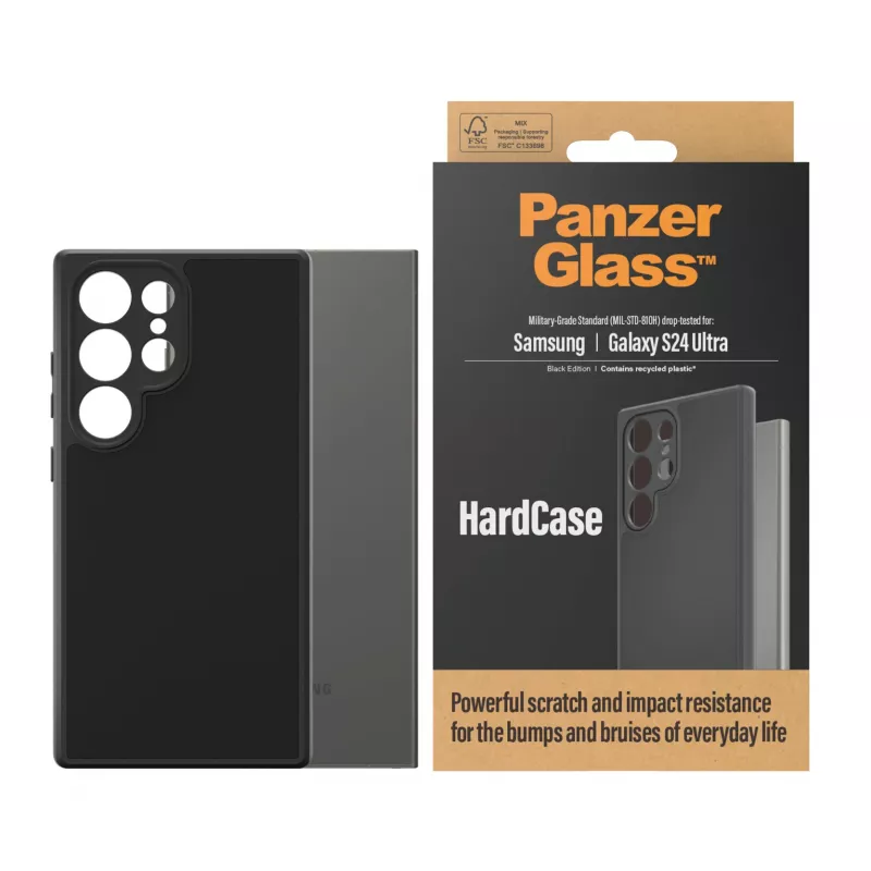 PanzerGlass ® HardCase nero Samsung Galaxy S24 Ultra, custodia, Samsung, Samsung - Galaxy S24 Ultra, nero